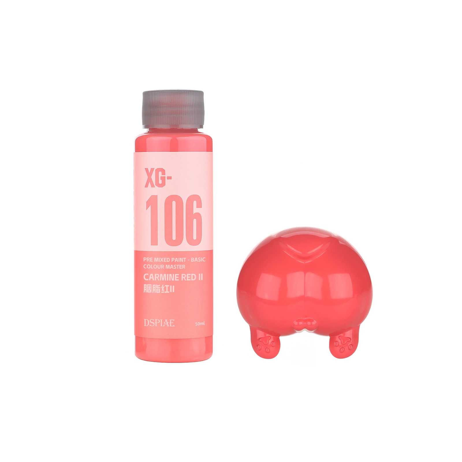 DSPIAE XG Serie Vorgemischte Wasserbasierte Farbe Basisfarbe Master Sprühfarbe Handbemaltes Modellbausatz-Pigment für Hobby DIY 50ML