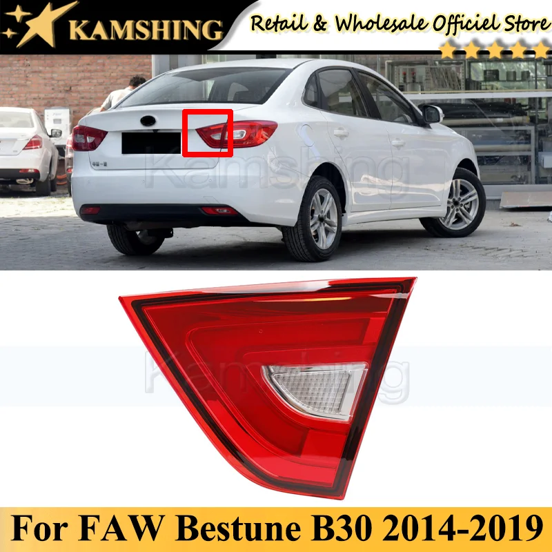 

Kamshing Inner For FAW Bestune B30 2014 2015 2016 2017 2018 2019 Rear Tail light lamp Taillights taillamps Brake Light
