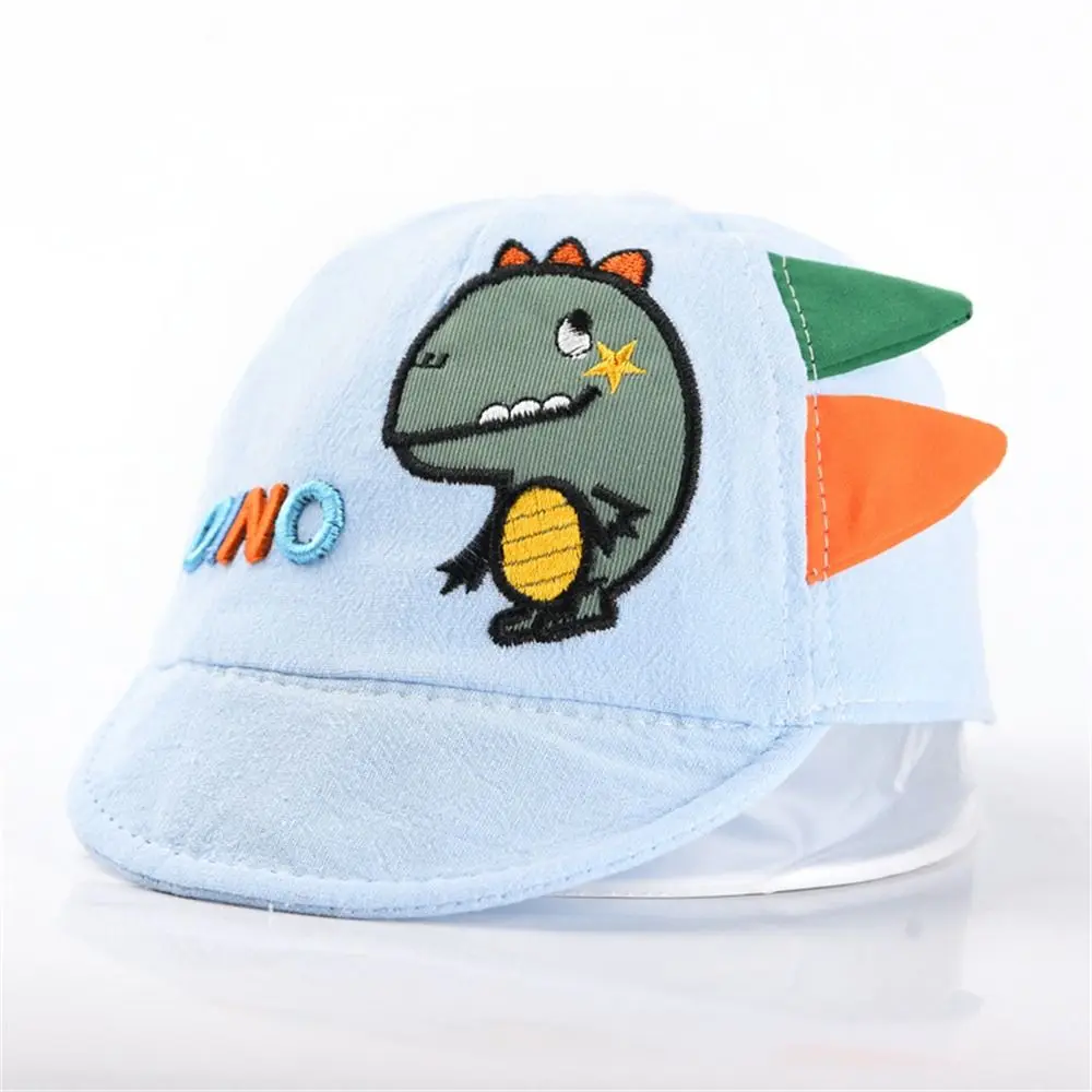 Cute UV Protection Baby Baseball Cap Thin Breathable Cartoon Dinosaur Duck Tongue Hat Soft Cotton Baby Sun Cap Outdoor