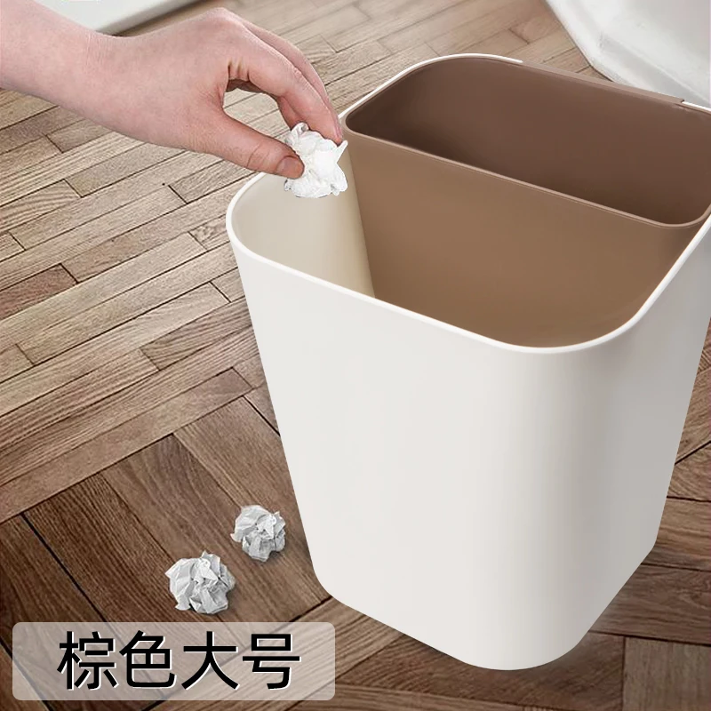 

White Kitchen Trash Can with Bag Dispenser Cute Bedroom Trash Can Bathroom Cubos De Basura Cocina Reciclar Garbage Bin