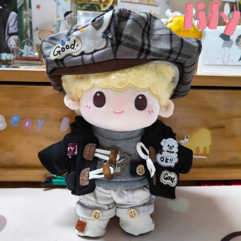 

Plush Toy 20cm Cotton Doll Clothes Jacket Hoodie Doll Replacement For Dressing Up Puppy Set Material Soft And Skin Friendly Gift