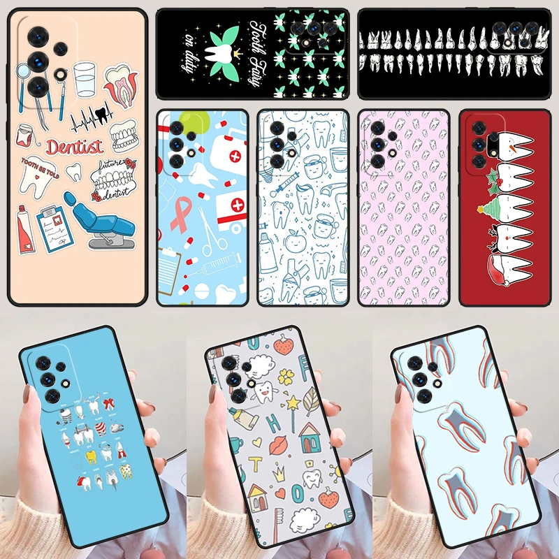 Dentist Dental Tooth Nurse Funda For Samsung A52 A72 A73 A20e A21S A50 A70 A11 A12 A42 A31 A40 A51 A71 A32 A80 Phone Case Cover