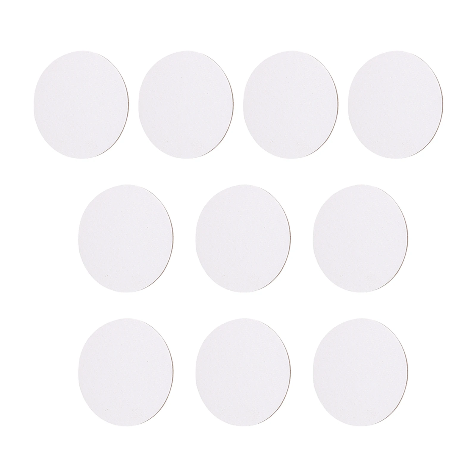 

10pcs Round Pure Cotton Canvas Art Painting Board Sketchpad Durable For Oil Acrylic Tempera Diy Gift Art Panels Cotton Painting