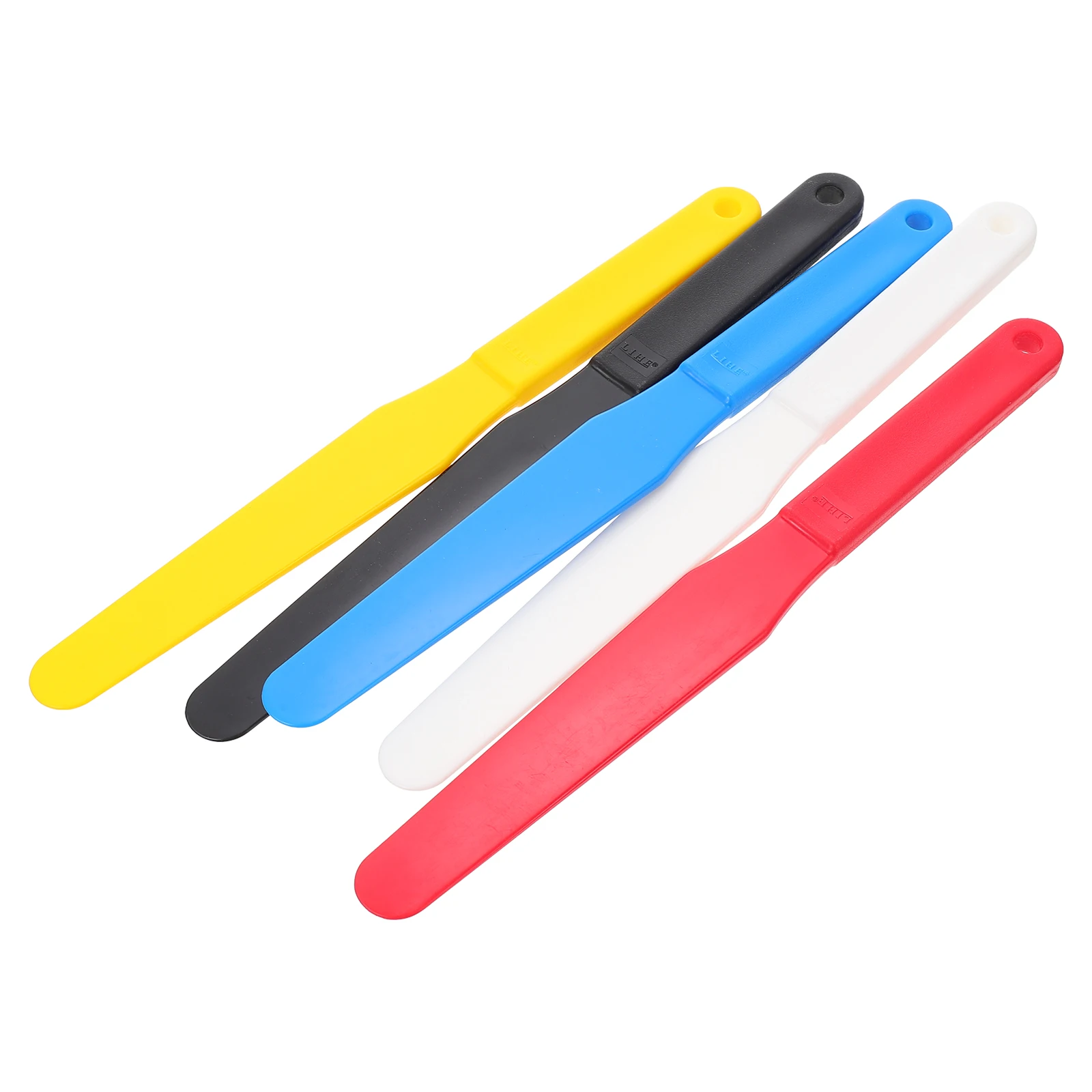 

Plastic Spatula Palette Knife 5Pcs Lightweight Mixing Tools Students Supplies Durable AntiRust Colorful Design