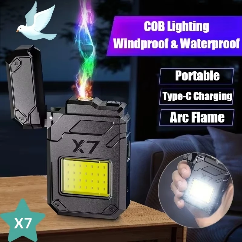 

Multi Functional Charging Lighter Portable Lighting Electric Ignifiers Outdoor Camping Waterproof Lighters & Smoking Accessories