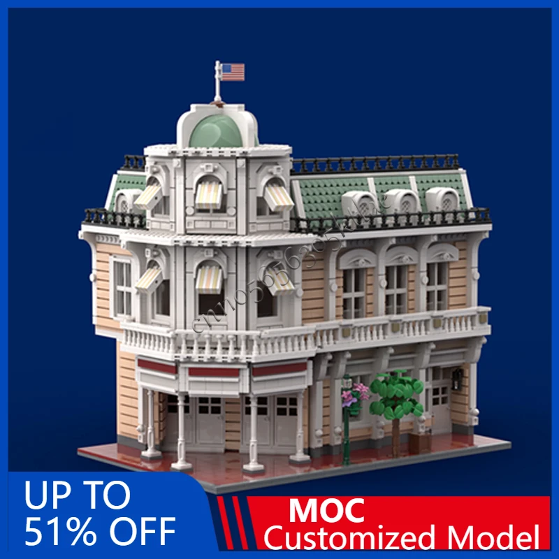 

3615 PCS City Street Scene Main Street Clothiers MOC Customize Modular Building Block Technology Popular DIY Birthday Toy Gift