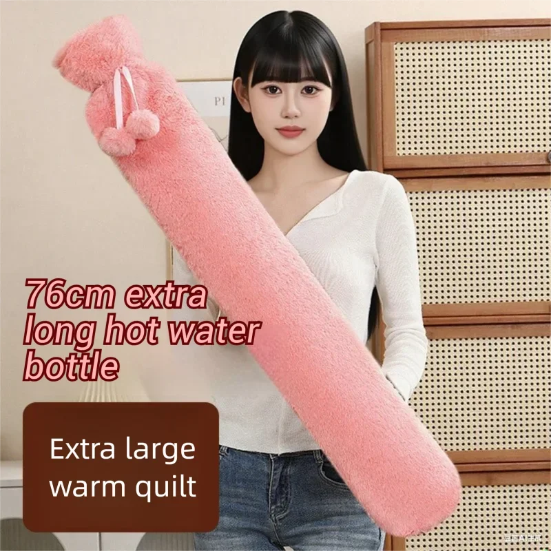 Oversized Extra Long Thickened Hot Water Bottle - Leak-Proof Water Filling Bed Large Capacity Winter Bed Heater for Cold Nights