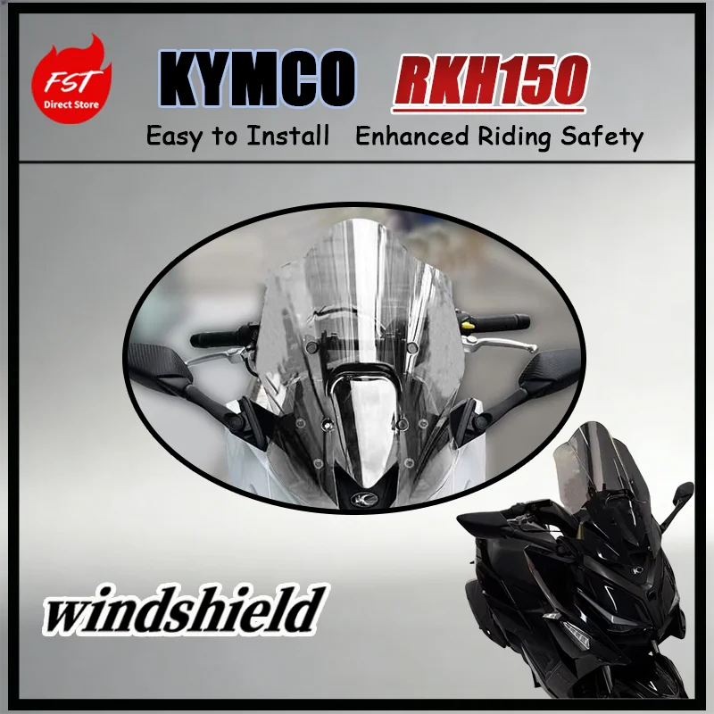 FOR KYMCO RKH150 Racing H 150 Scooter Heightened Front Windshield And Rearview Mirror Forward Relocation Bracket Kit Impact