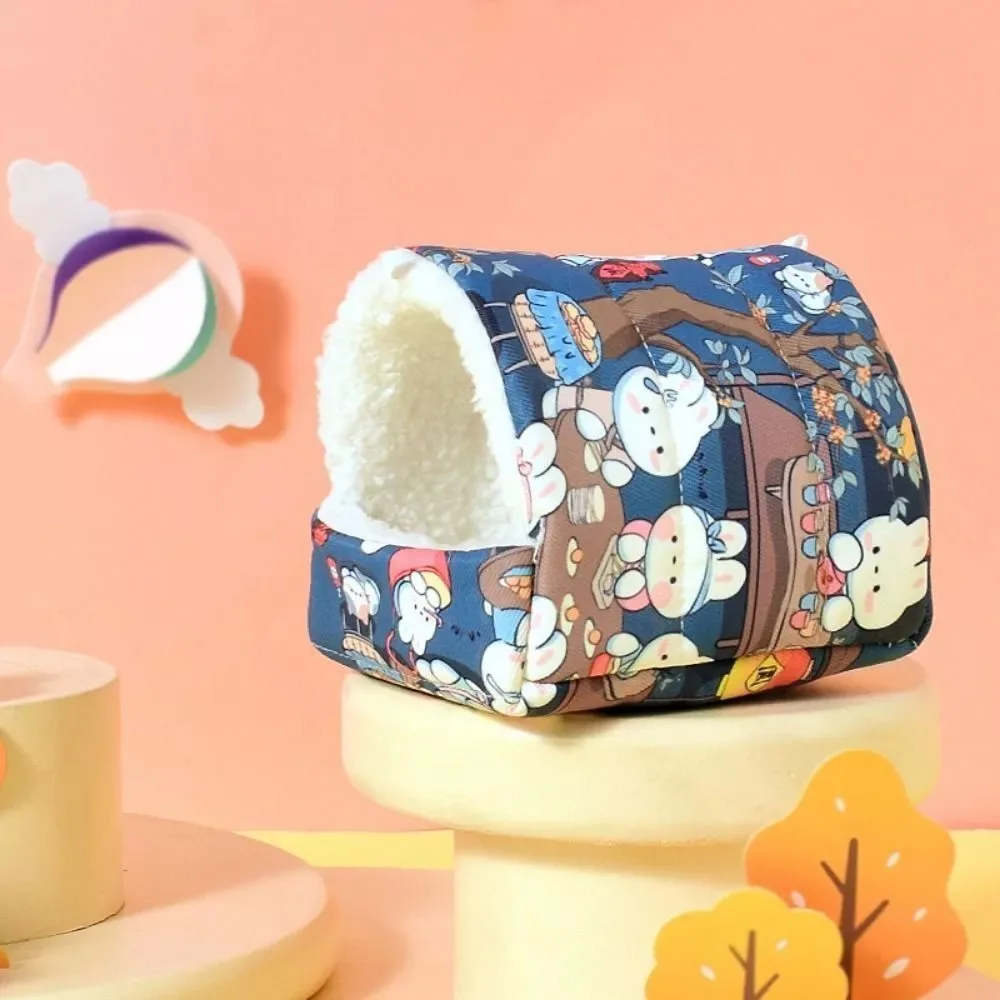 Casa de algodón para hámster, cama para dormir de rata de algodón, Animal PEQUEÑO, conejillo de indias, tienda de invierno