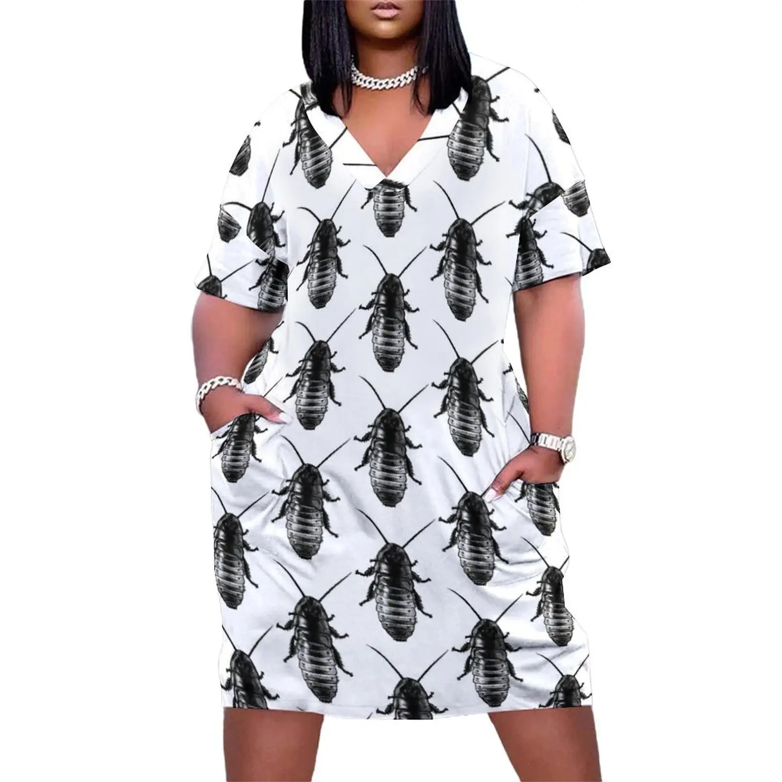 

CockRoach Loose Pocket Dress ladies dresses for special occasions long dress women
