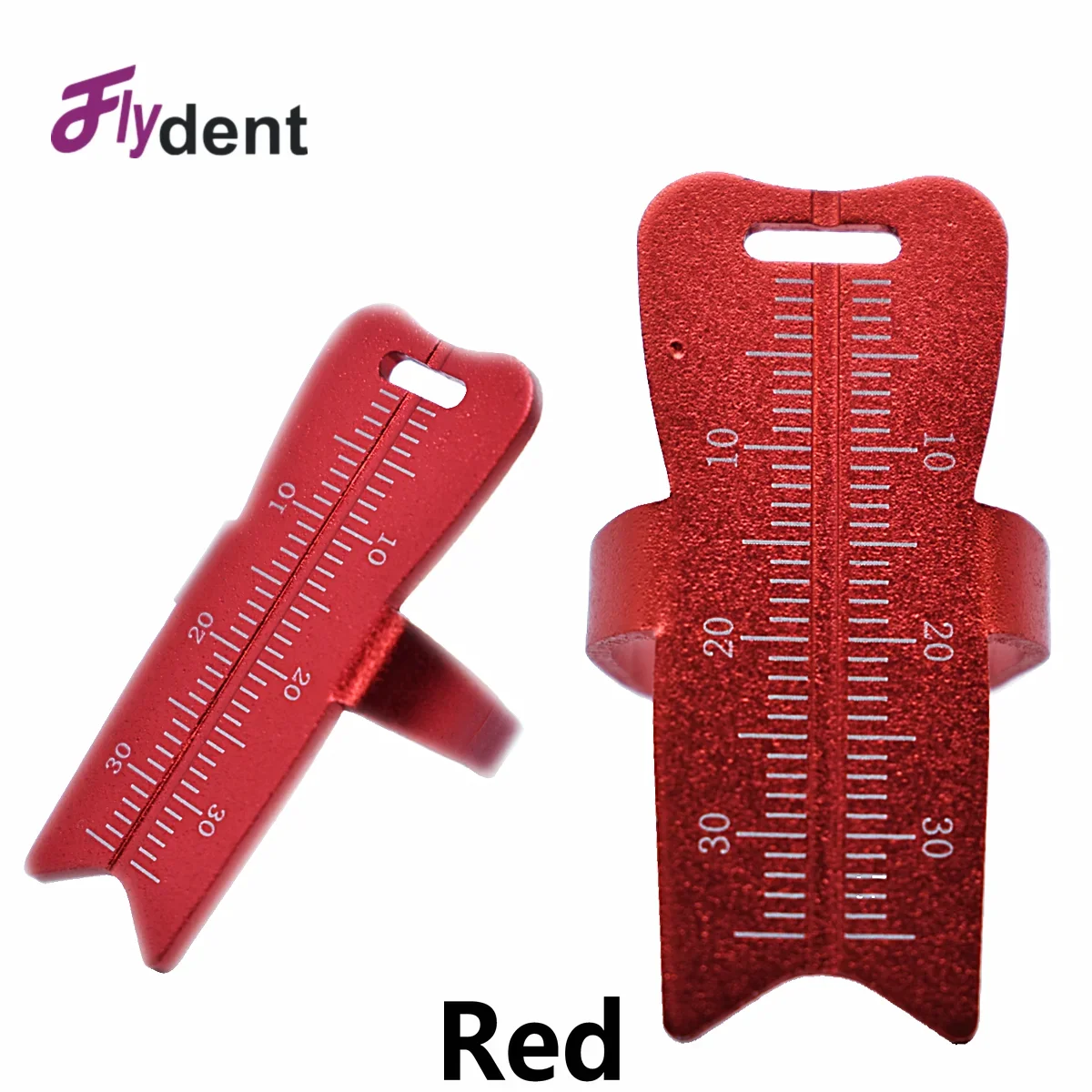 Dental Rulers Aluminium Dentist Endo Finger Ruler Measure Scale Dentistry Endodontic Root Canal Gauge Medical Tool
