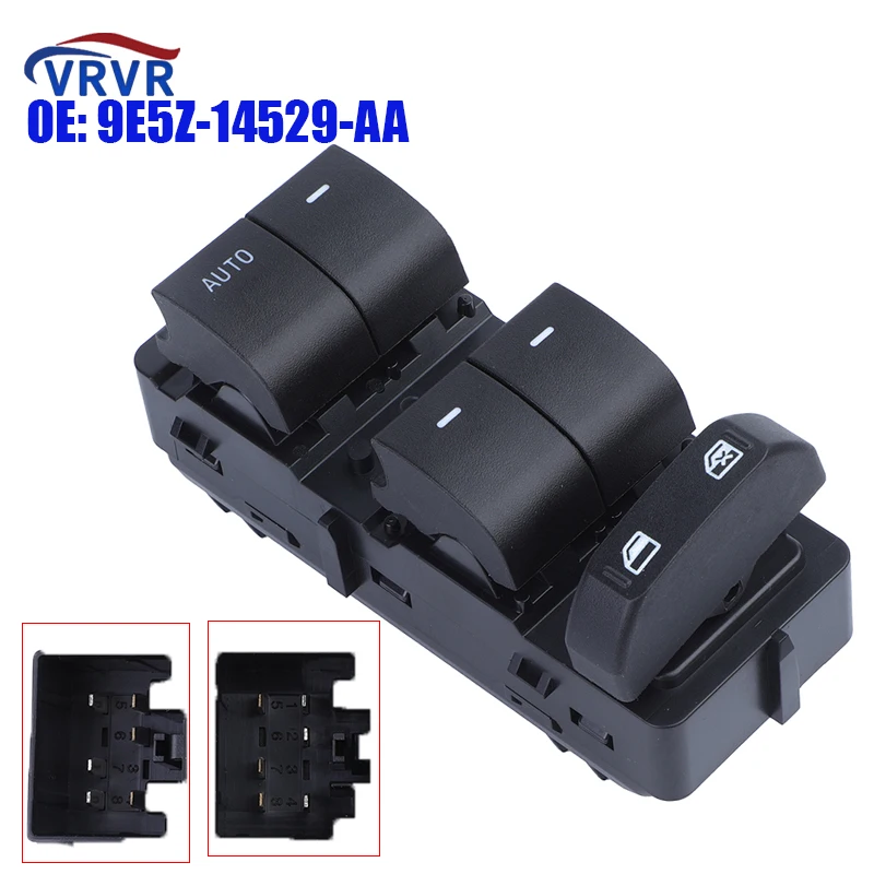 VRVR 9E5Z-14529-AA 9E5Z14529AA Left 6+ 6 Pins Power Master Window Switch 1S14141 DWS786 901211 For 2010- 2012 Ford Fusion