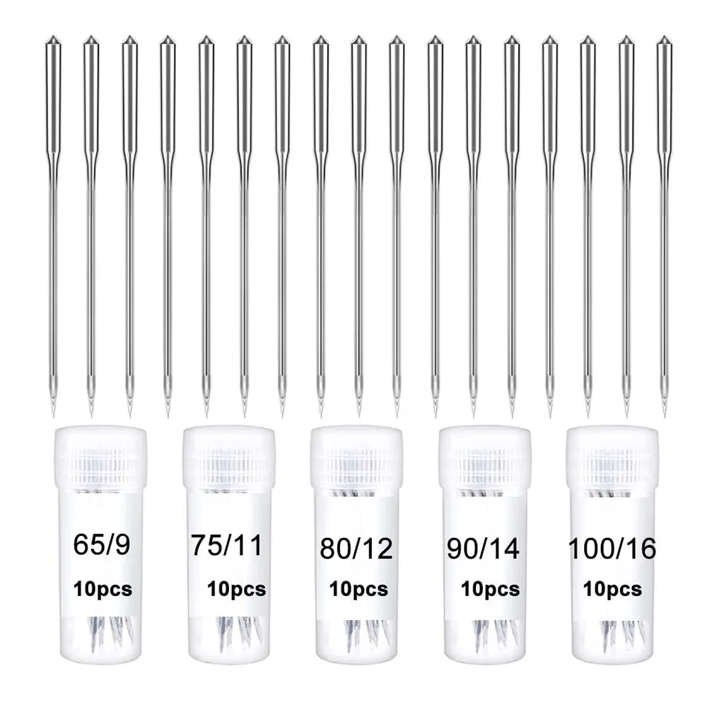 10Pc Household Sewing Machine Needles Kit Packing #9 #11 #12 #14 #16 #18 For Old Type Janome Sewing MachineSinger Brother Sewing