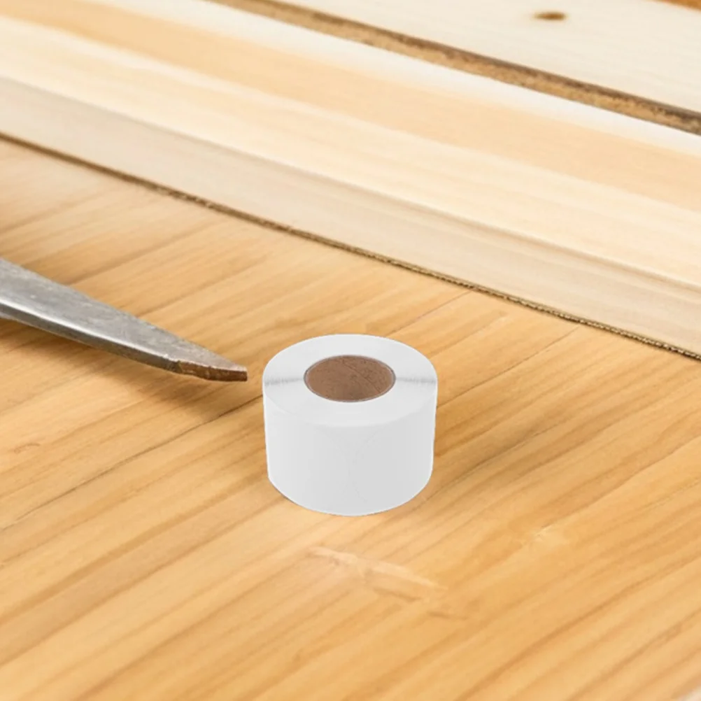 500Pcs Self Adhesive Labels Round Stickers White Coding Dot Blank Removable Writable for Organizing Jars Bottles Packaging
