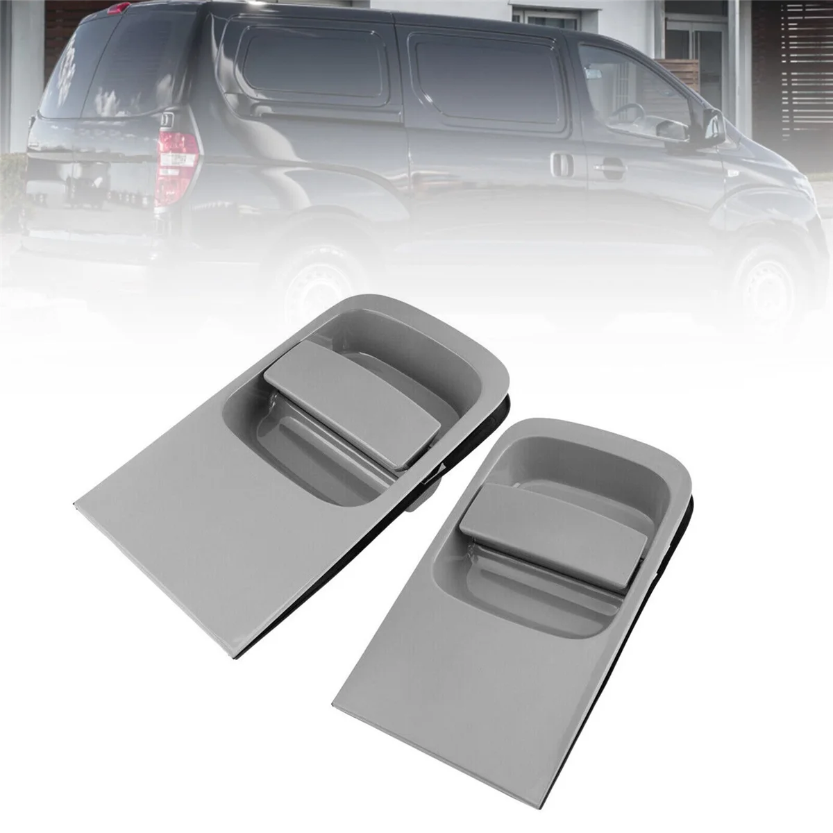 2PCS Left + Right Sliding Exterior Outside Door Handle Grey for Hyundai H1 Grand Starex Imax I800 2007-2023