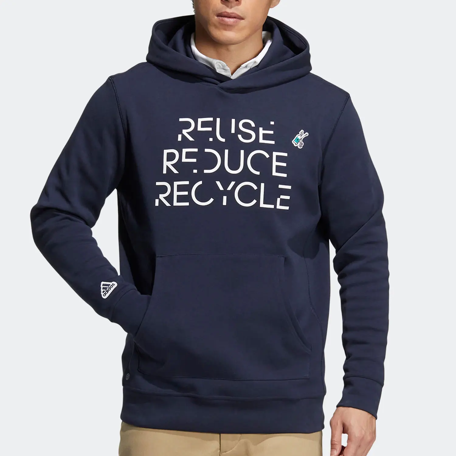Adidas genuine Men's Letter Print Hooded American Sweatshirt HG5786