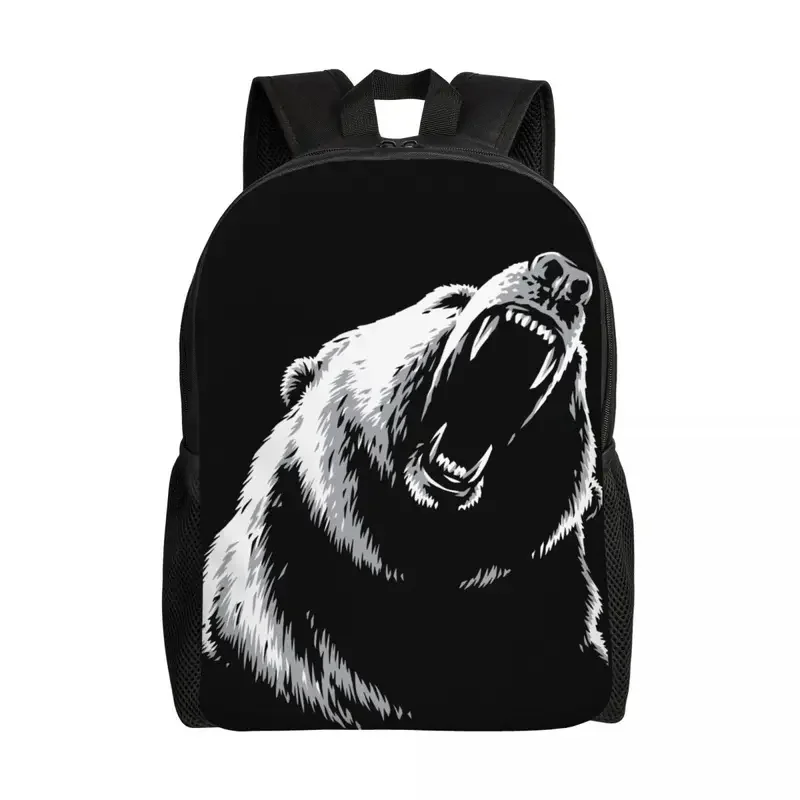 

Bear Travel Backpack Women Men School Laptop Bookbag Animal College Student Daypack Bags