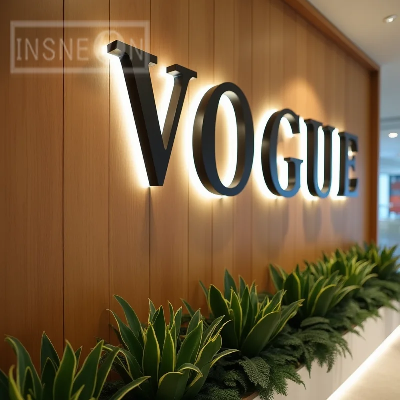 Custom 3D LED Metal Letters Sign For Business Storefront Outdoor Waterproof Illuminated Backlit Light Up Advertising Signage