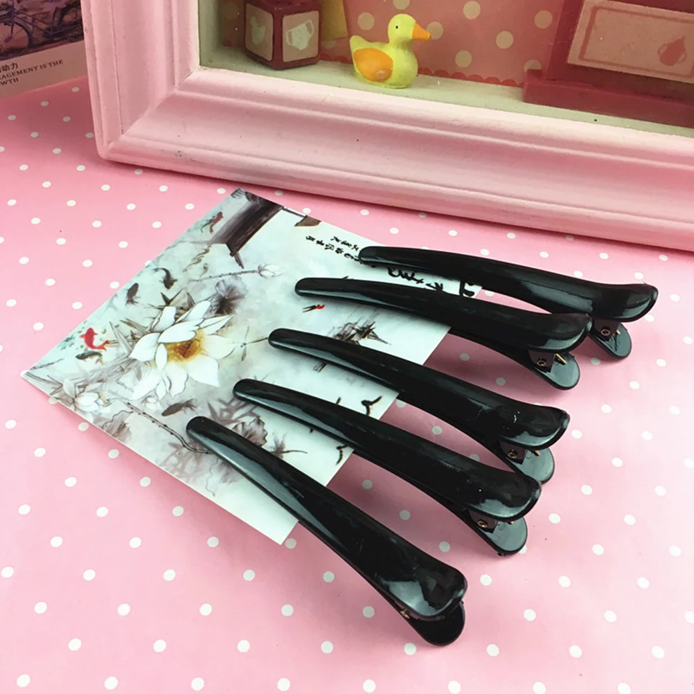 

50pcs Large Hairpins Women Black Girl Barrettes Lady Barrettes Durable Grip Fashion Bright Hair Woman Clips Clips