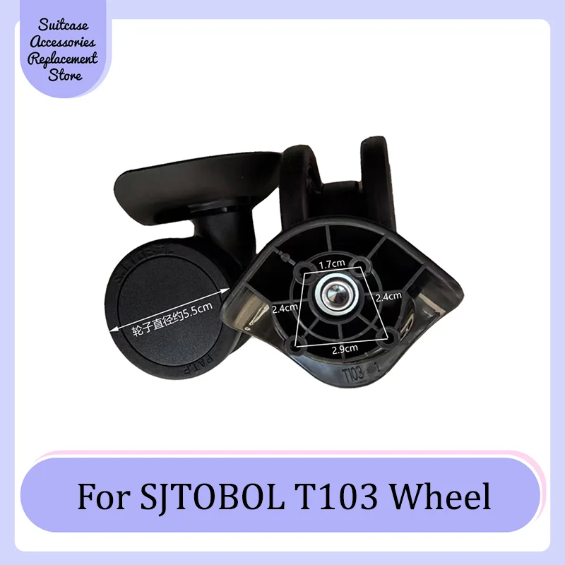 

For SJTOBOL T103 Rotating Smooth Silent Shock Absorbing Wheel Accessories Wear-resistant Universal Wheel Replacement Suitcase