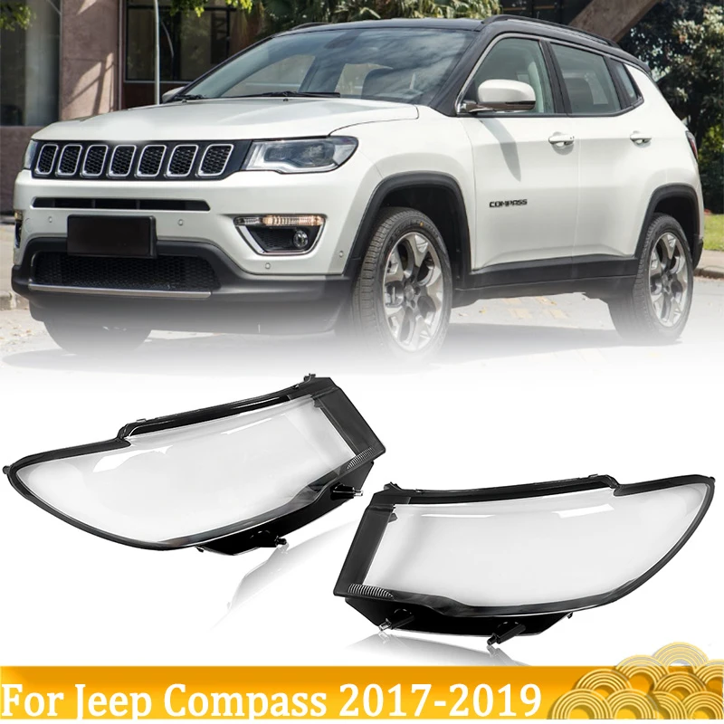 

Сменная крышка объектива автомобильной фары, левый и правый корпус для Jeep Compass 2017 2018 2019, магнит со стороны водителя