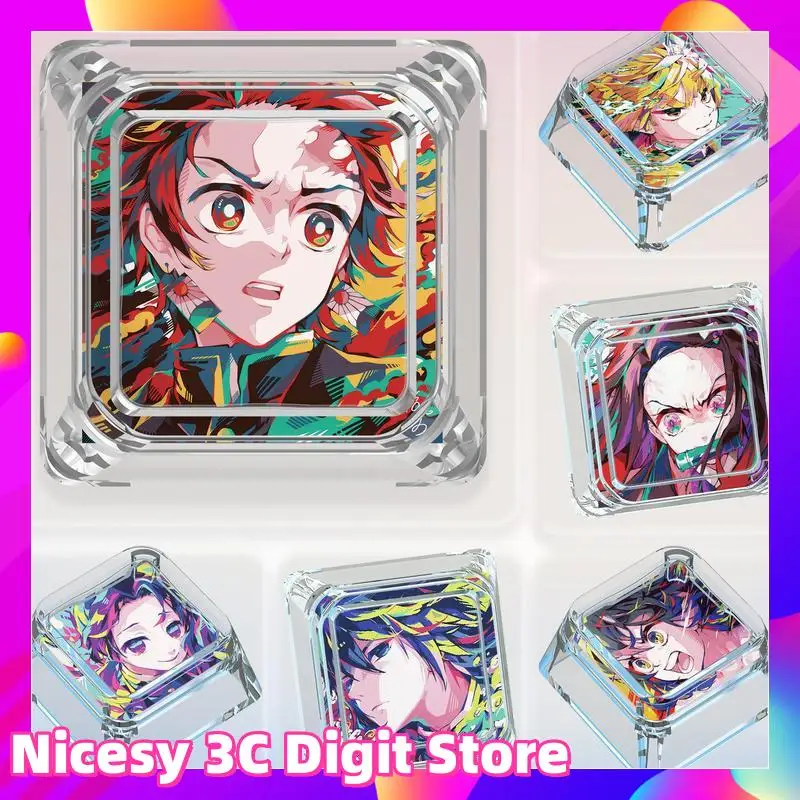 

anime cute Theme Keycap Transparent Mechanical Keyboard ESC key PC Gaming Keyboard Accessori Collect Gift custom Keycaps