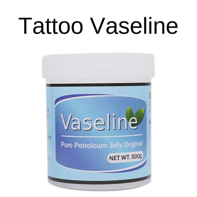 500g Tattood Vaseline white bottle for skin lubrication and auxiliary coloring Tattood embroidery