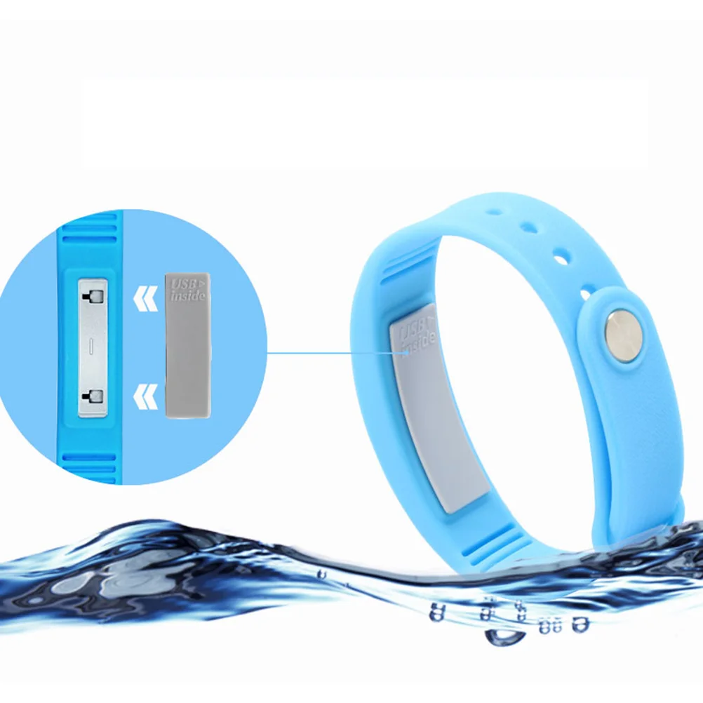 건강 온도 스마트 팔찌 방수 피트니스 트래커 블루 LED 터치 스크린 걸음 수 측정기 수면 모니터 거리 측정기