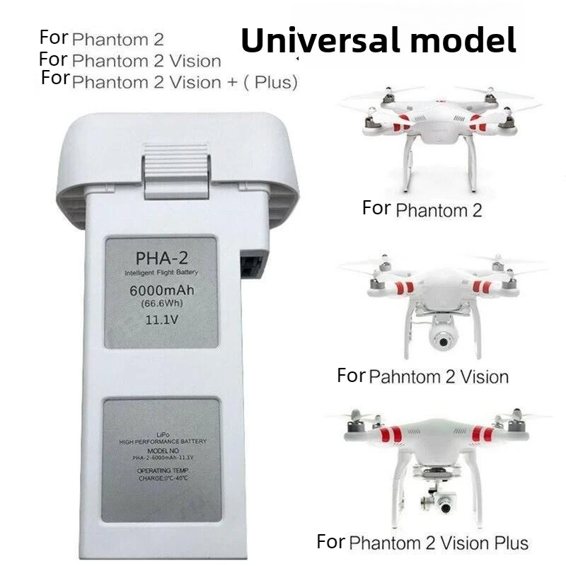 For DJI Phantom2 Phantom 2 Vision/plus Intelligent Drone Battery 11.1V 6000mah Flight Time 24Min Camera Drones Accessories