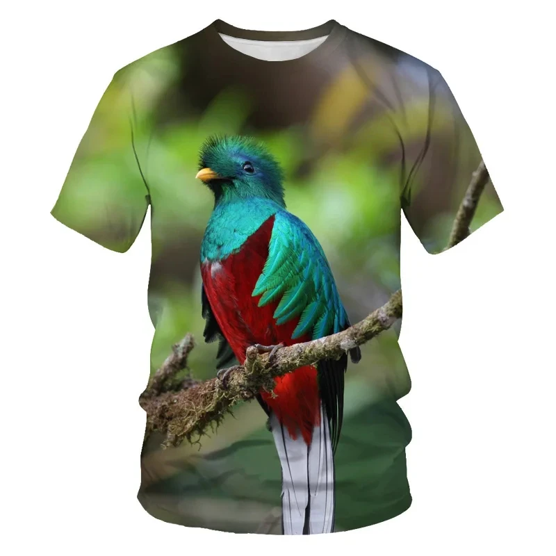 Summer Fashion Funny Birds 3D Print T-Shirts Streetwear Men Women Harajuku Casual Oversized O-Neck T Shirt Tees Tops Clothing