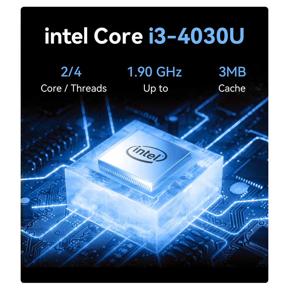 Mini PC MLLSE M2 Intel Gemini Lake Intel I3 4030U 8GB RAM 128GB ROM WiFi 5 Win10 Bluetooth 4.2 USB 3.0 Mini Ordenador