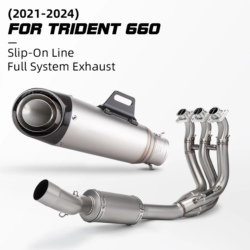 

For TRIDENT 660 Motorcycle Exhaust System Escape Front Tube Link Pipe Connect Original full Motorcycle Exhaust System