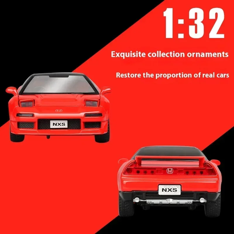 JDM 1:32 هوندا أكورا NSX NA1 سباق الرياضة زوجين سبيكة معدنية دييكاست نموذج سيارة الصوت والضوء هدية عيد ميلاد للأطفال