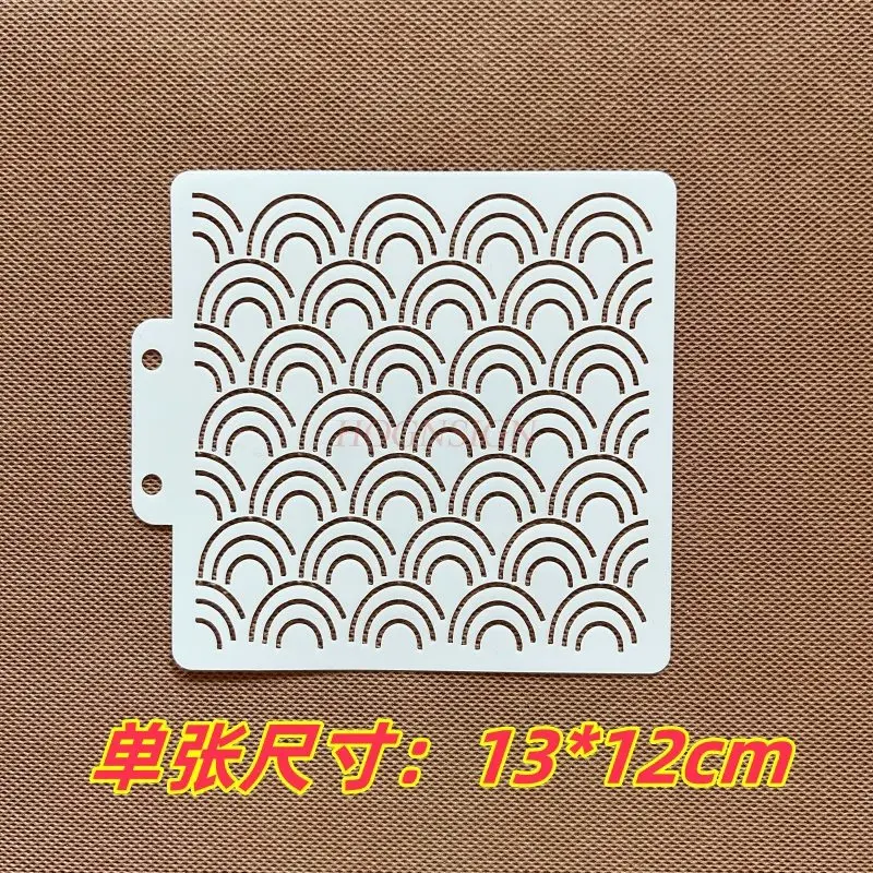 1 قطعة غرزة التطريز عبر شخصية الأرز غير النظامية الإبداعية شكل هندسي نمط التطريز DIY أداة مساعدة جوفاء #4