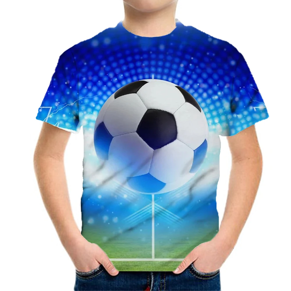 Clothes For Boy Child T Shirt Summer Tops Children Sport Football Casual Kids Clothes Girl 10 To 12 Years Teenagers Tee Shirts