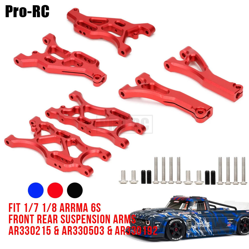 Aluminum Alloy Front & Rear Suspension Arms AR330215 AR330503 AR330192 Fit 1/7 1/8 ARRMA FELONY LIMITLESS TYPHON 6S Rc Car Part