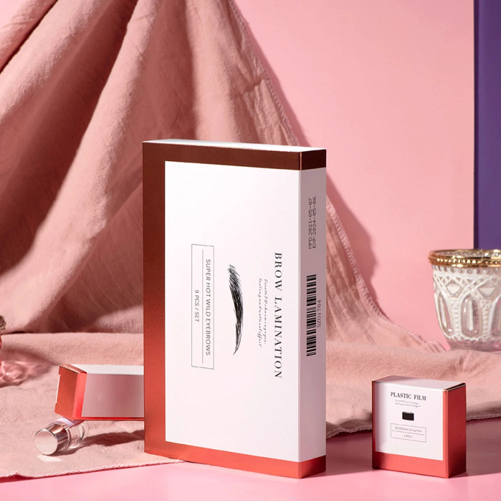 1 Juego de Kit de laminación de cejas, herramientas para dar forma a las cejas fáciles de usar para mujeres gruesas en casa, juego de regalo de maquillaje DIY