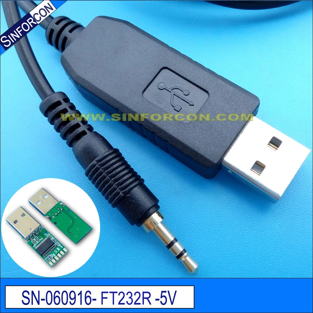 FTDI USB UART TTL 3.3v to 2.5mm Stereo Plug Jack Serial Adapter Cable Driver