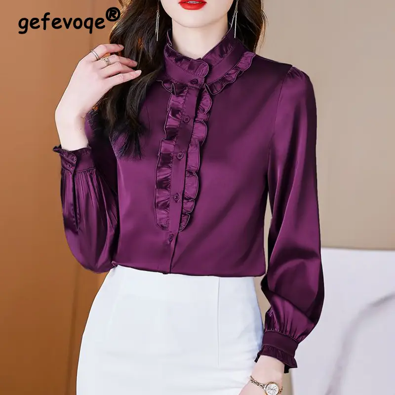 Chic Printed Ensemble: Elegant Button-Up Shirt & Skirt Set main image 1