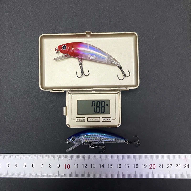 70mm 7.8g 3D Minnow Fishing Lures Floating Pesca Wobblers Artificial Hard Baits Inshore Stream Trout Crankbait Fishing Supplies