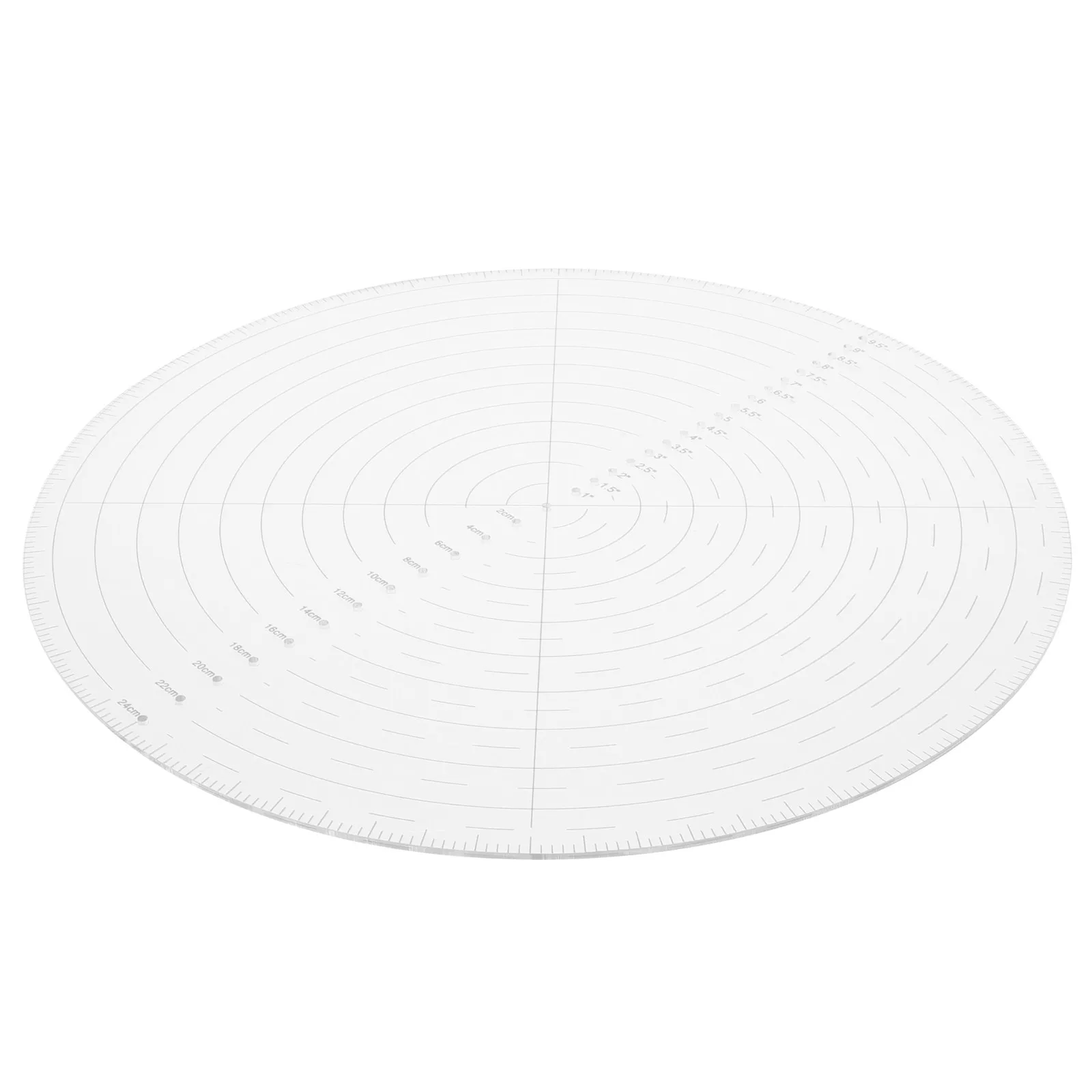 Centering Plastic Ruler Acrylic 10Inch Clear Transparent Quilting Tool Sewing Patchwork Accurate Measuring Template view 3
