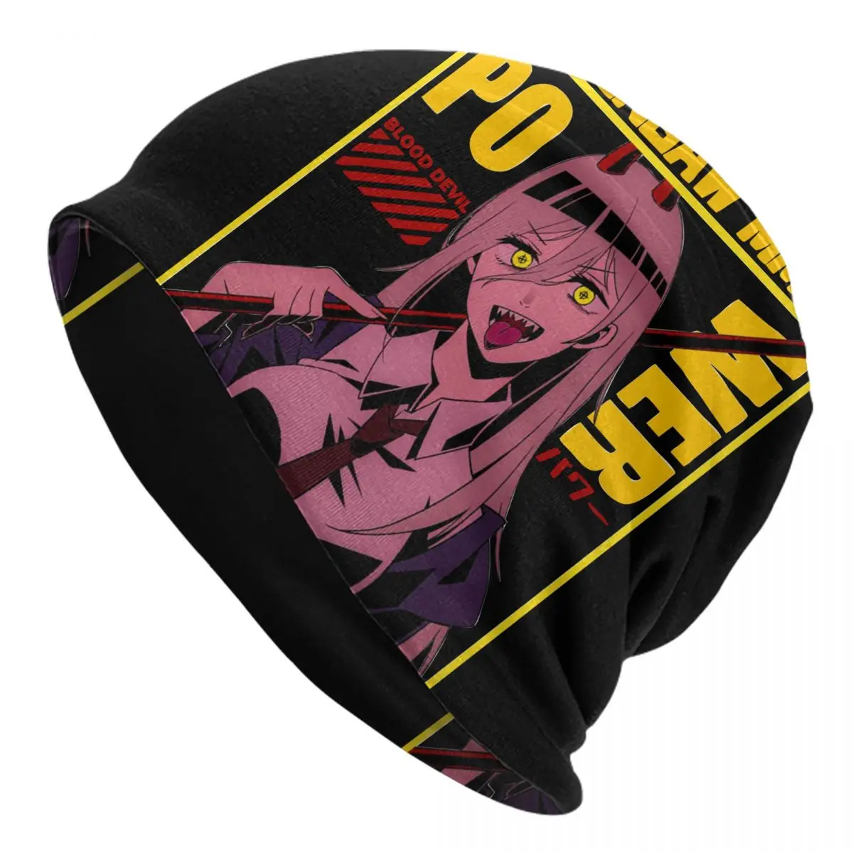 Power Chainsaw Man Cap Hip Hop Unisex Outdoor Skullies Beanies Hat Spring Warm Dual-use Bonnet