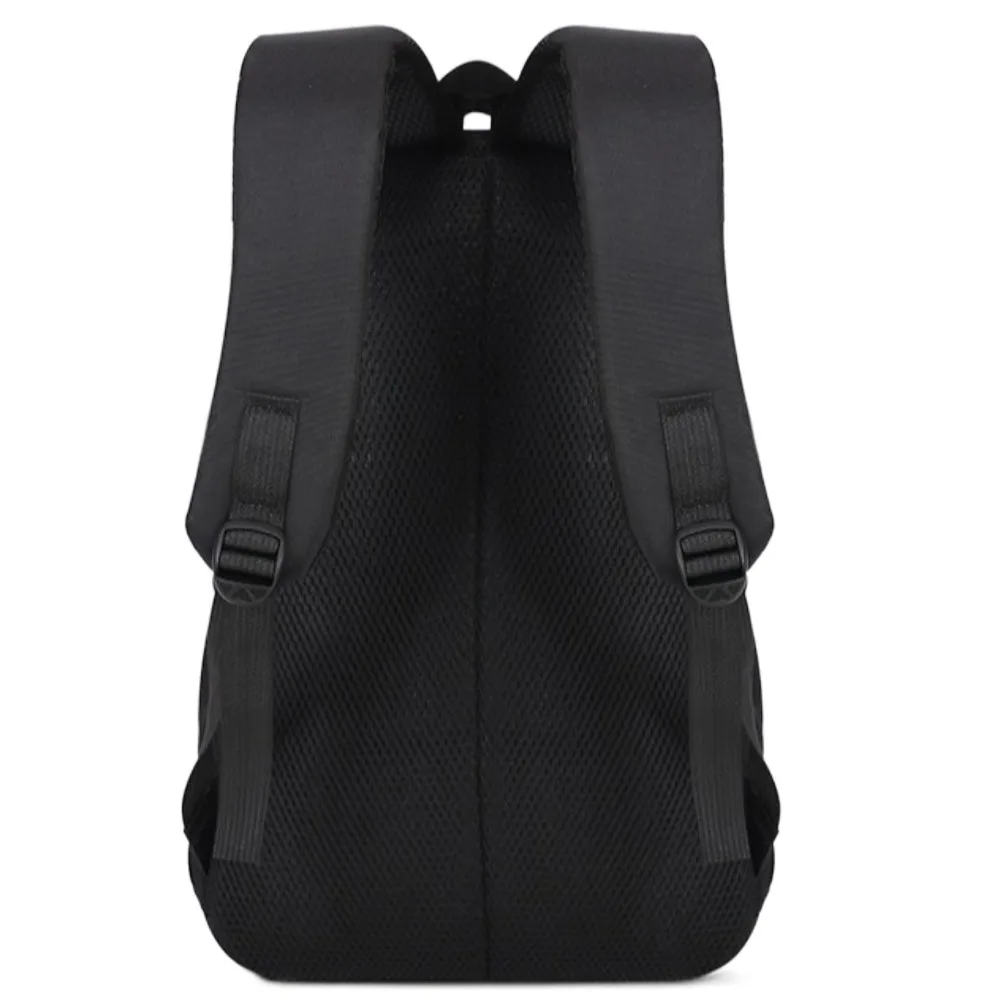 Solid Color Men Business Backpack Lightweight Large Capacity Student School Bags Waterproof Black Men Laptop Backpack College