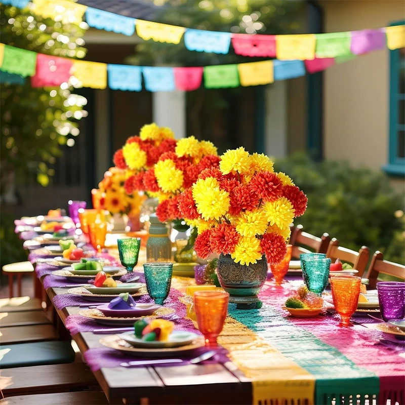 2/4 Stück Herbst Künstliche Blumen Dekor Seide Gänseblümchen Künstlicher Blumenstrauß für Zuhause Hochzeit Dekor Party Halloween Dekoration Gefälschte Blume – Detail 7