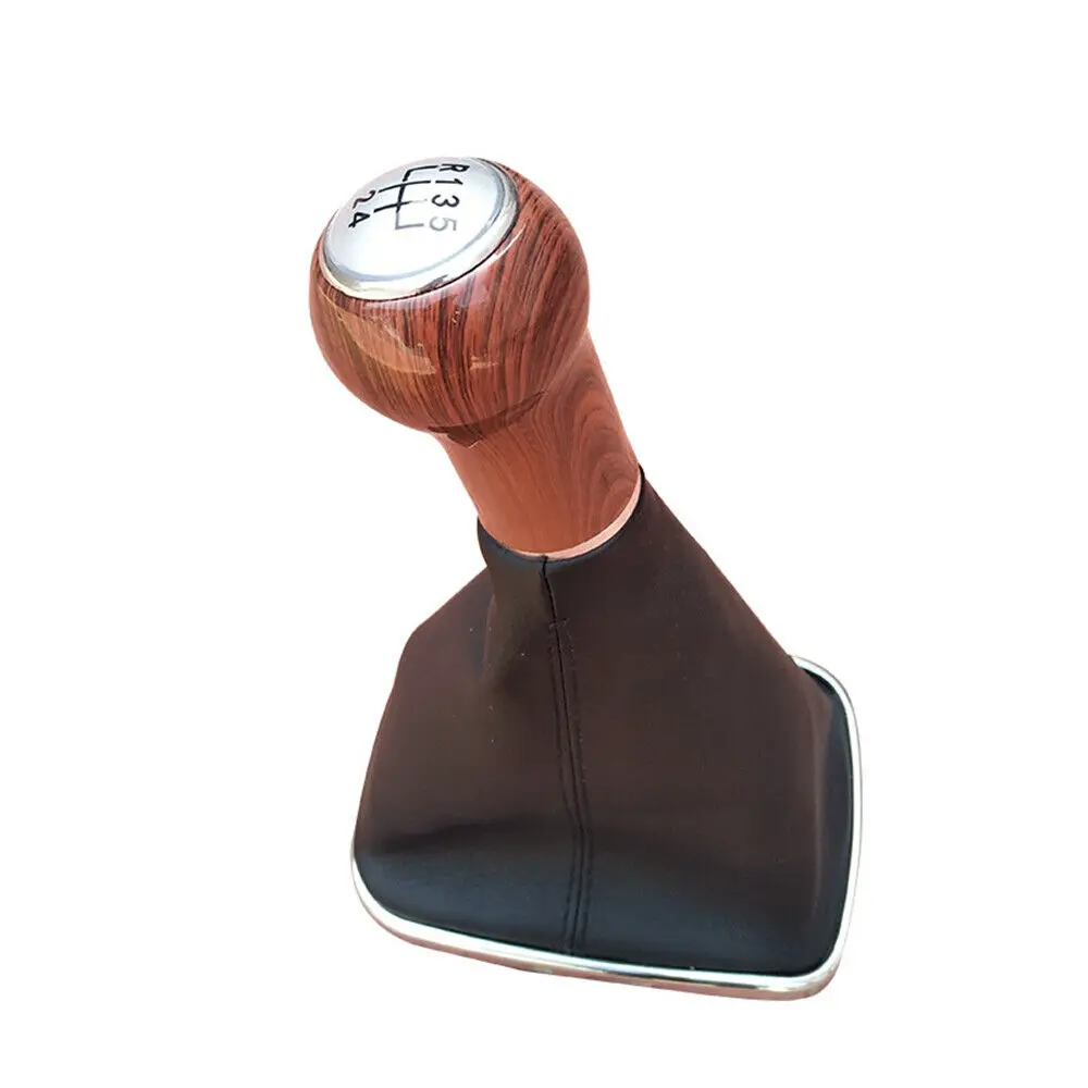 

Ручка переключения передач WXZOS, 5 скоростей, из красного дерева, для VW Bora, Golf MK4, Jetta, автомобильные аксессуары