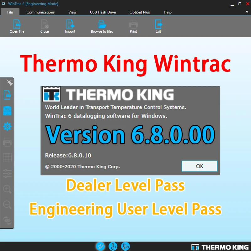 

NEW Version Thermo King Wintrac 6.8 Diagnostic Software Support Multi-language Engineering User Level Pass and Dealer Level Pass