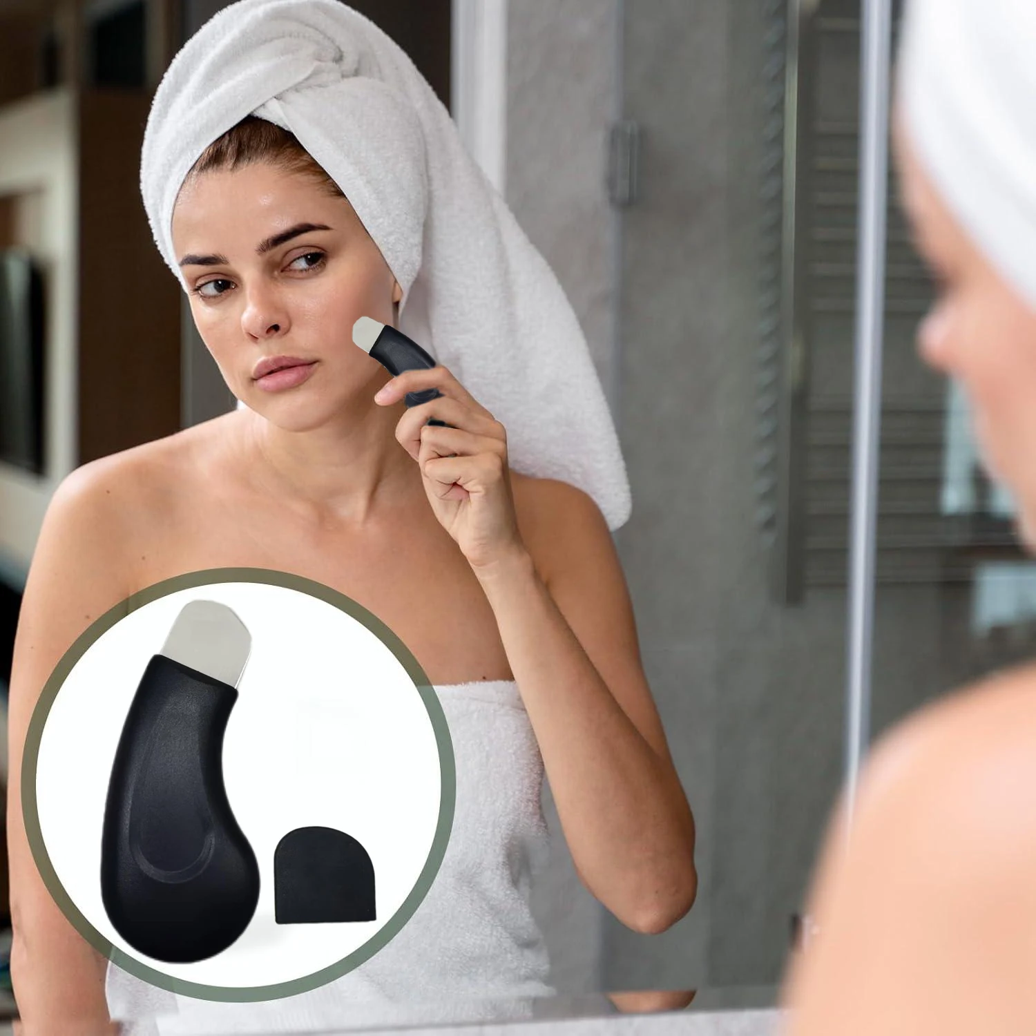 Extrator manual de acne, capaz de limpar a pele do nariz e do rosto, ferramenta de cuidados de beleza