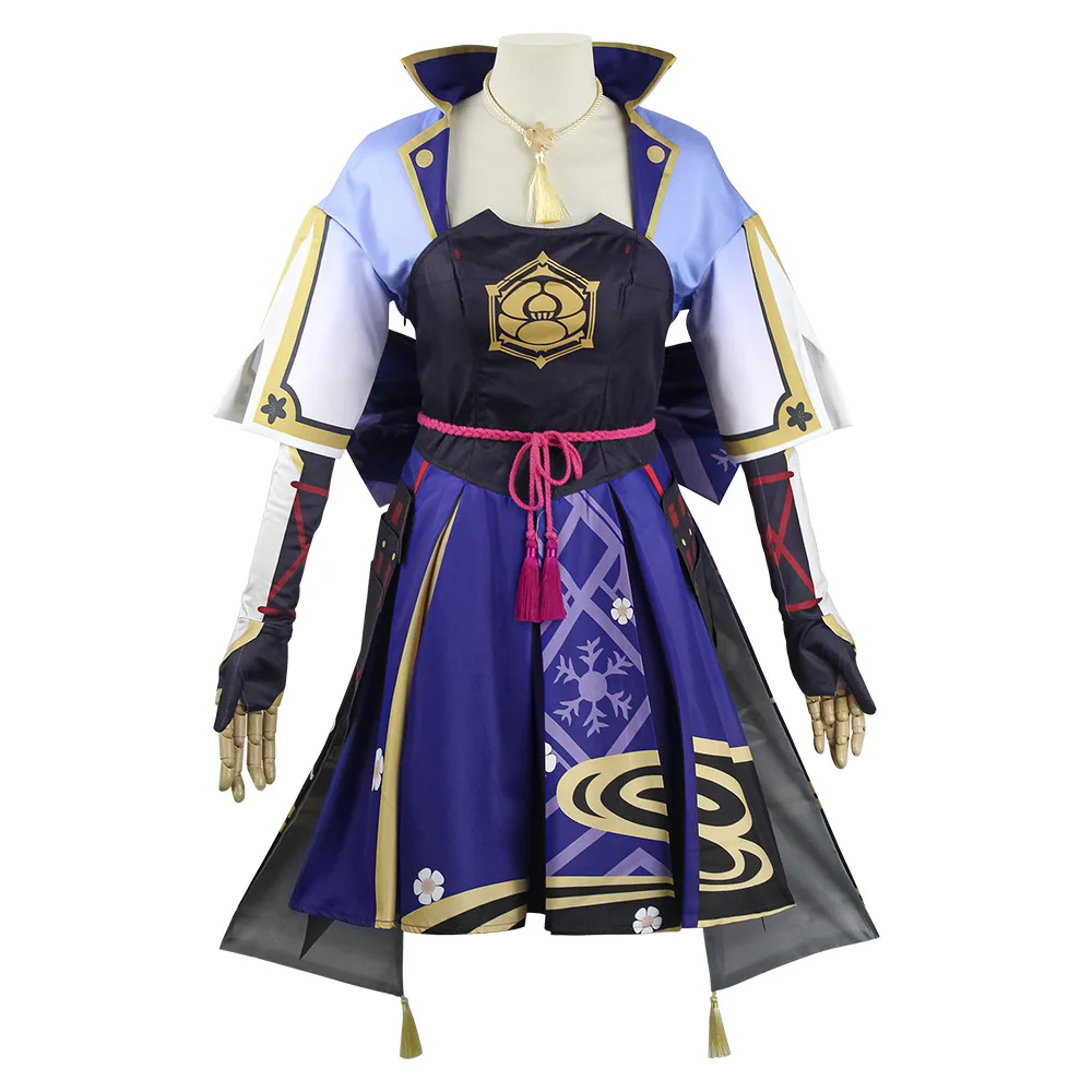 Spiel Genshin Auswirkungen Kamisato Ayaka Cosplay Kostüm Karneval Halloween Kostüme Frauen Party Sexy Kleid Uniform Outfit