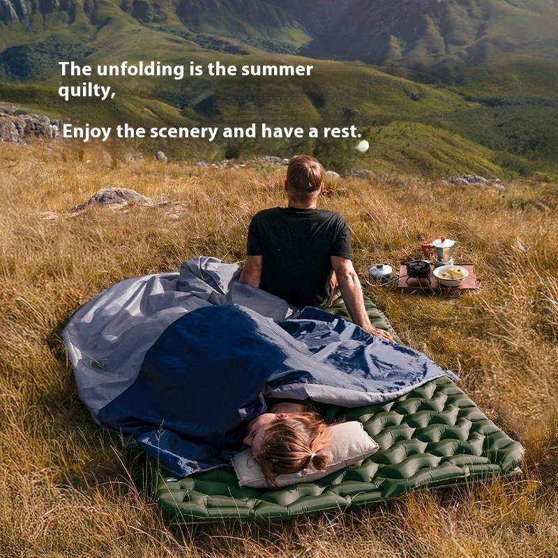 Naturehike ถุงนอน LW180 กลางแจ้ง Ultralight แบบพกพากันน้ําถุงนอนฤดูร้อนซองจดหมายผ้าฝ้ายถุงนอน