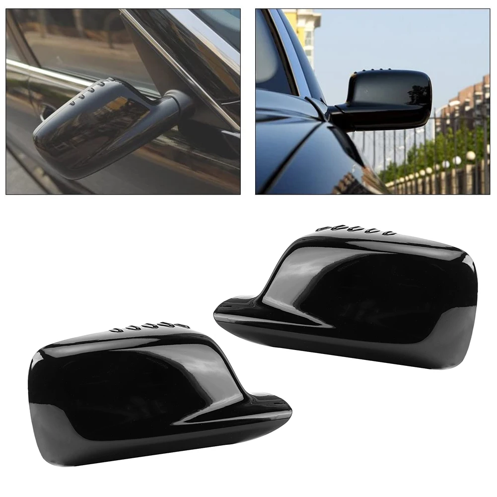 

51167074235 Pair Left+Right Rearview Door Mirror Cover 51167074236 Fit for E46 323Ci 325Ci 328Ci E65 E66 Side Mirror Cover